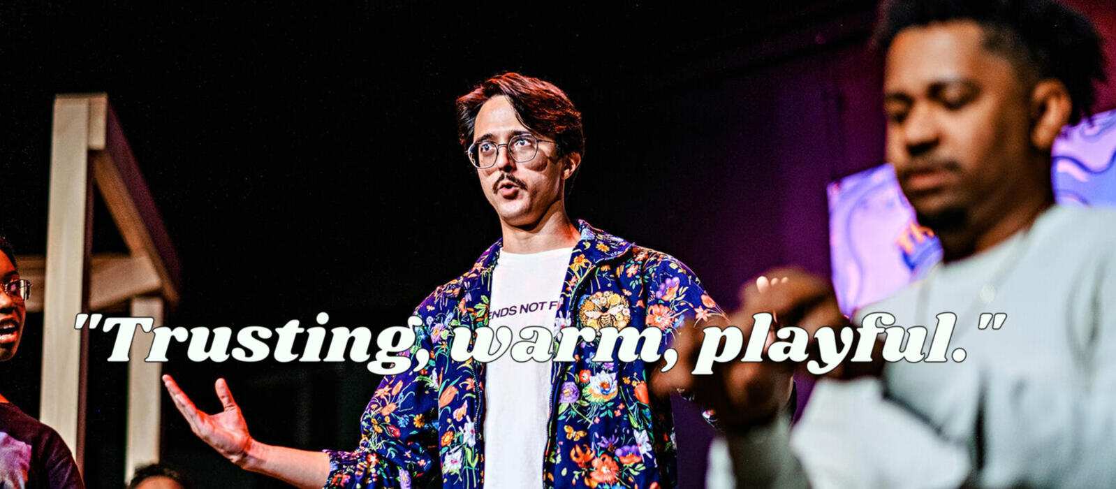 Performance photograph of Forrest Cain (photo courtesy of Chelsea Patricia Photography).